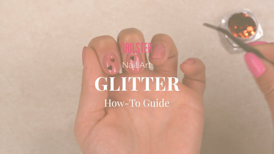 Applicering av Glitter - Nailster Sweden