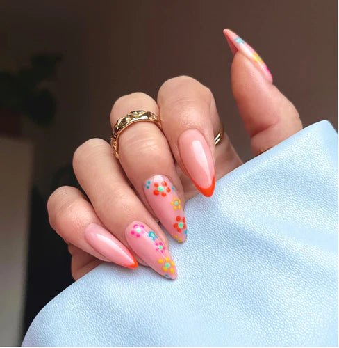 Floral spring nail art look - Nailster Sweden