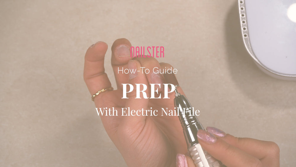 Förberedelse (prep) av dina naturliga naglar med Elektrisk Nagelfil - Nailster Sweden