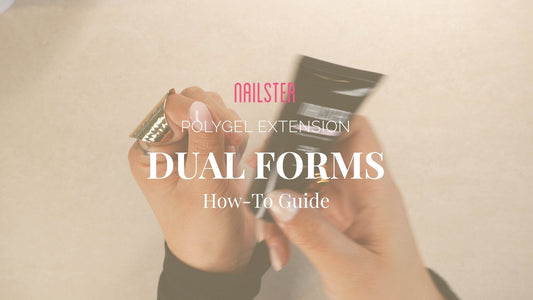 Förlängning med Polygel med Dual Forms - Nailster Sweden