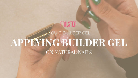 Liquid Builder Gel på naturliga naglar - Nailster Sweden
