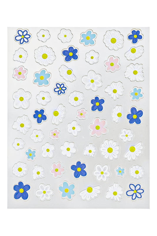 Colourful blossoms - 3D Sticker