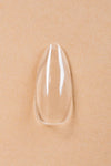 5 x Almond Medium Clear Tipper