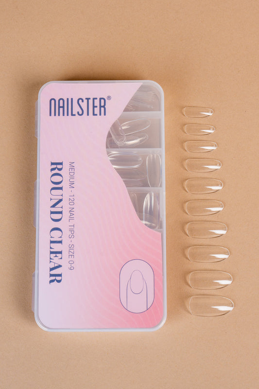 Round Medium Clear Tippar