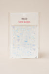 Baby Blue Bows - Stickers