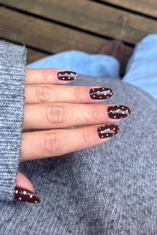 Brown Polka Look