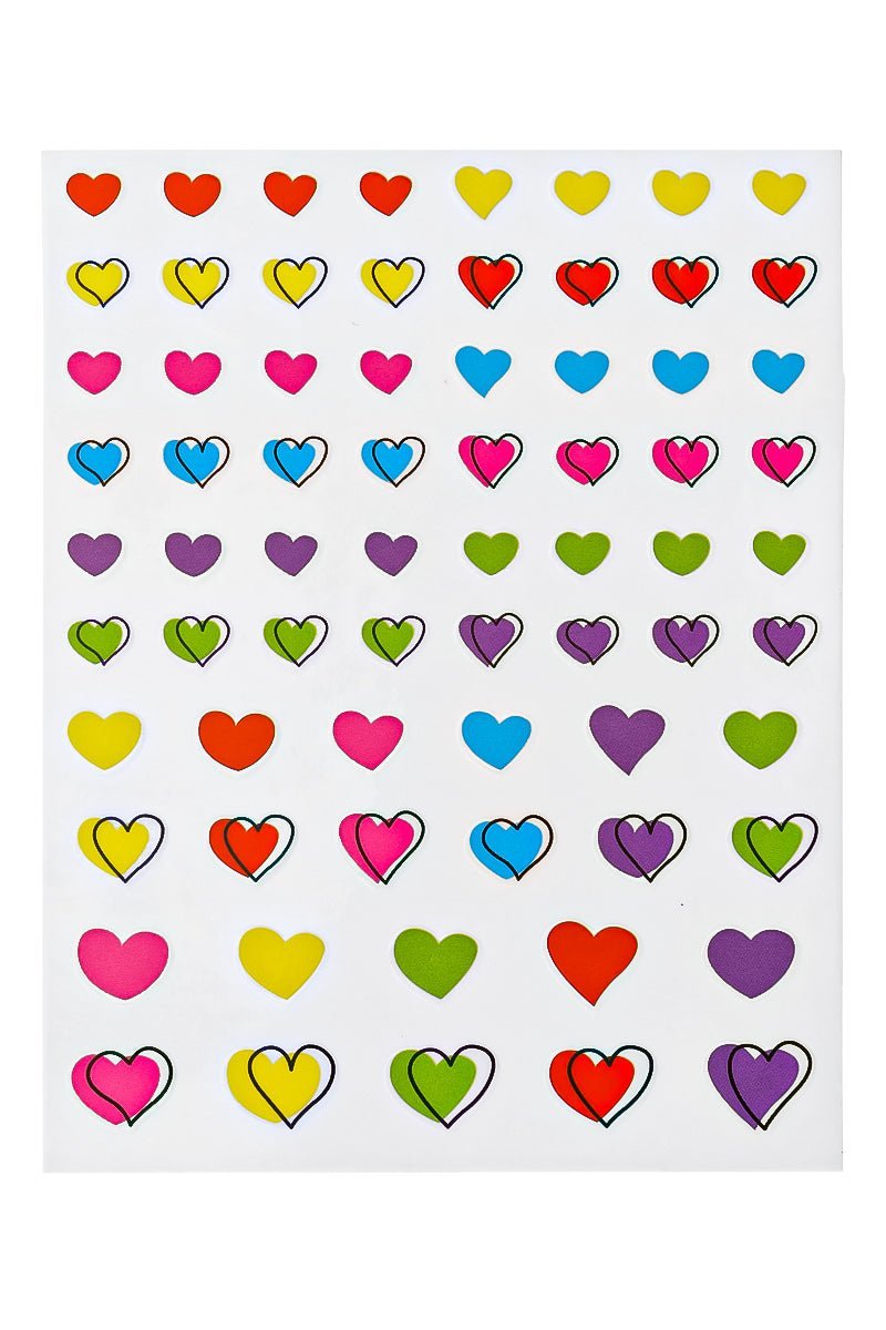 Cartoon Hearts - Sticker | Nailster Sweden