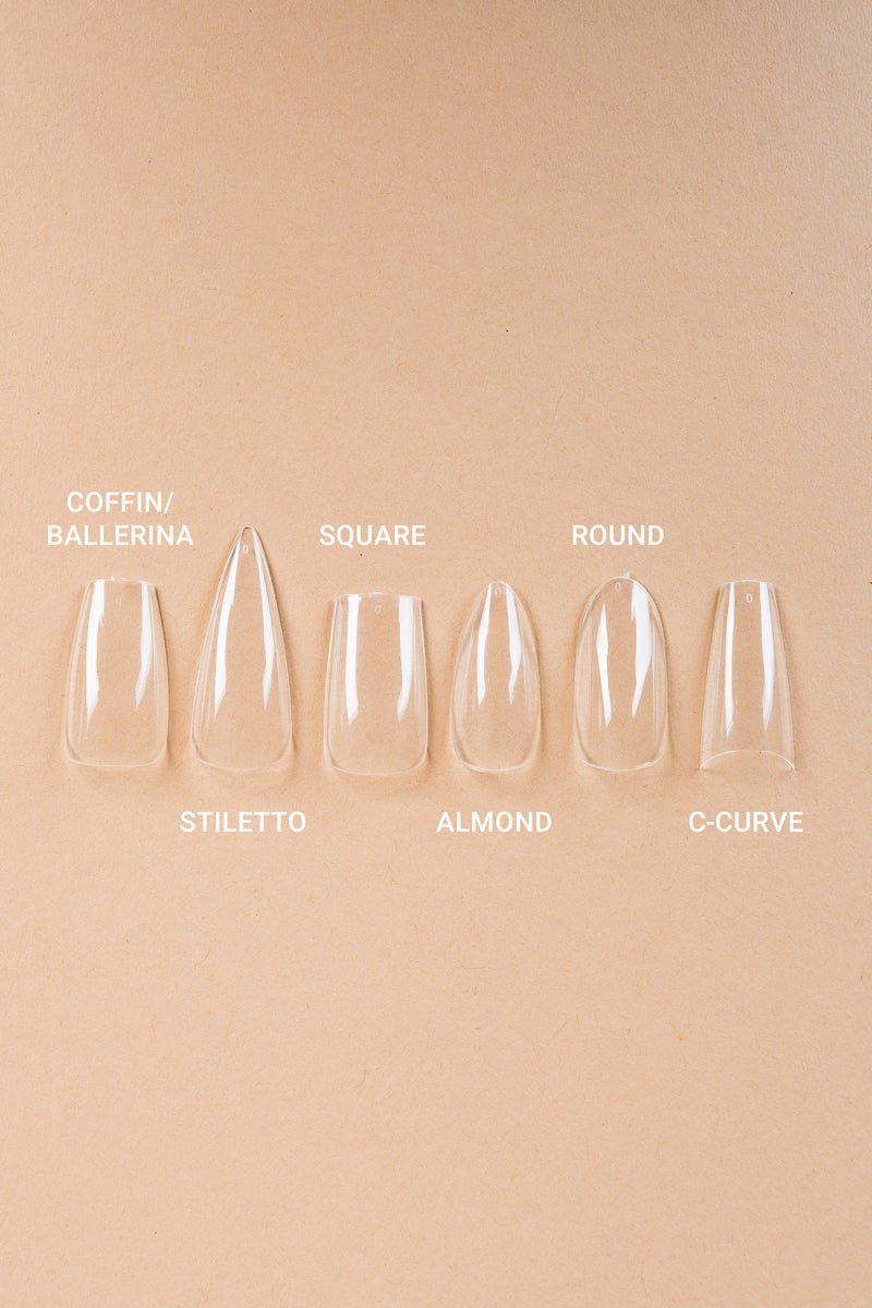 Coffin/Ballerina Clear Tipper | Nailster Denmark