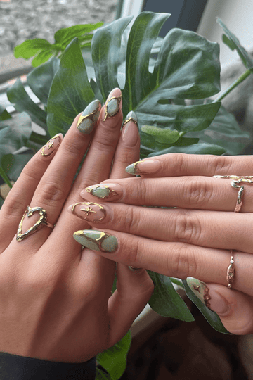 Gilded Green Look