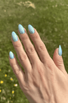 Glazed Blue Look
