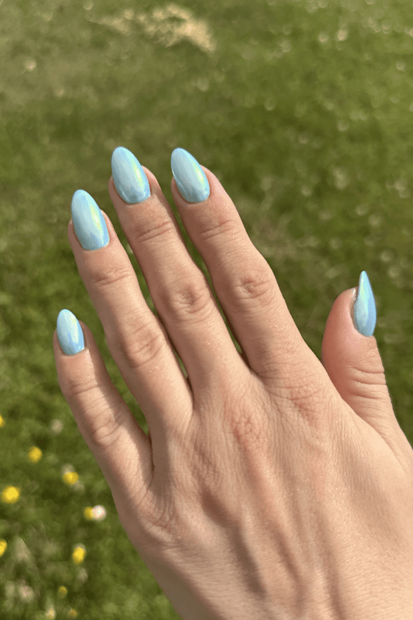 Glazed Blue Look