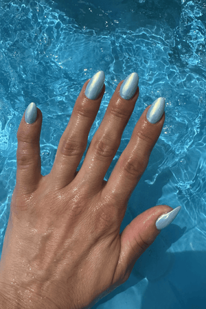 Glazed Blue Look