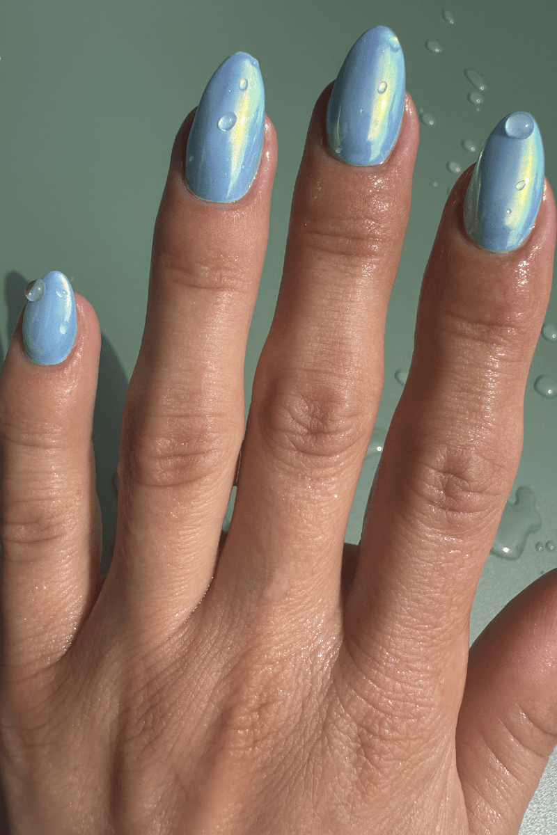 Glazed Blue Look