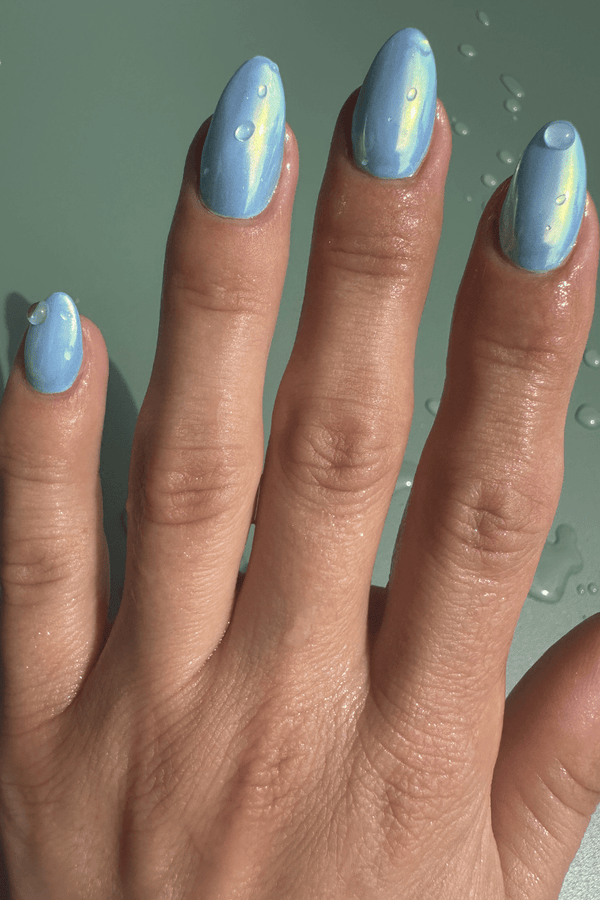 Glazed Blue Look