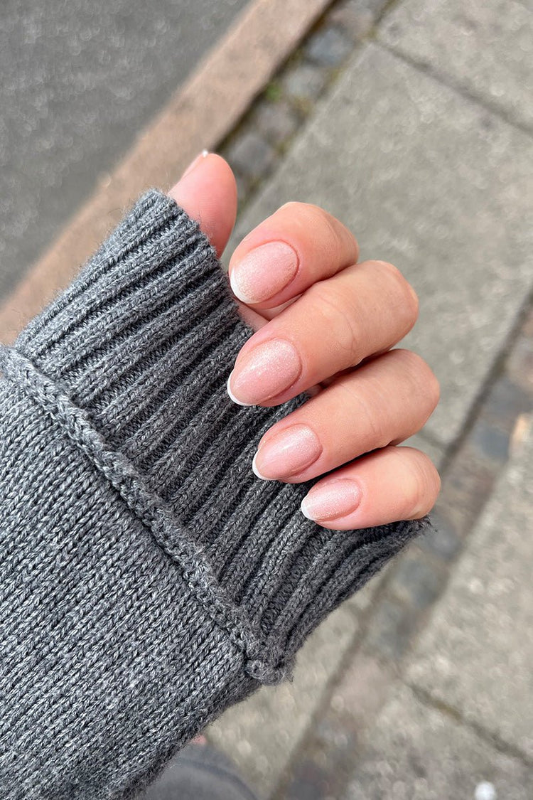 Glitter French Look