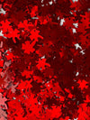 Glitter - Rött Fyrklöverformat