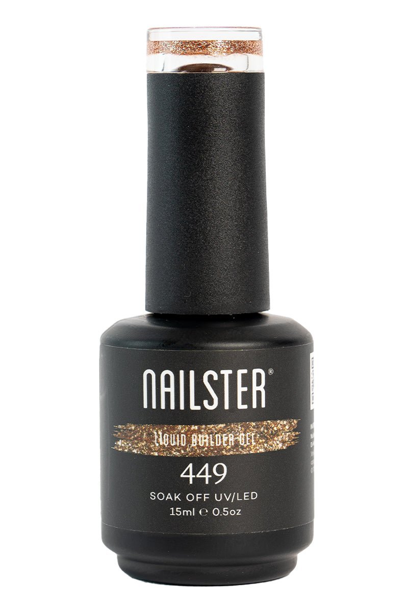 Liquid Builder Gel Golden Glitter 15ml · 449