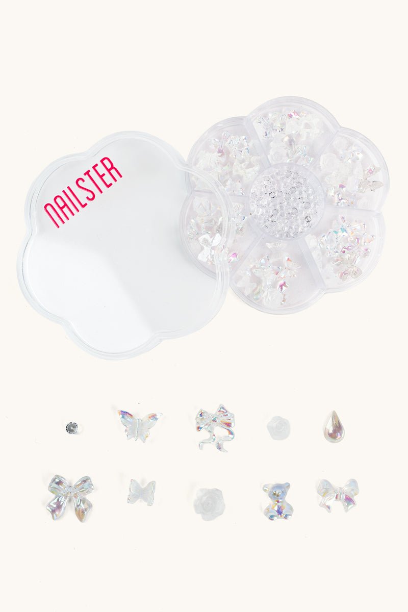 Nail Charms - Champagne Bows | Nailster Denmark