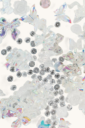 Nail Charms - Champagne Bows | Nailster Denmark