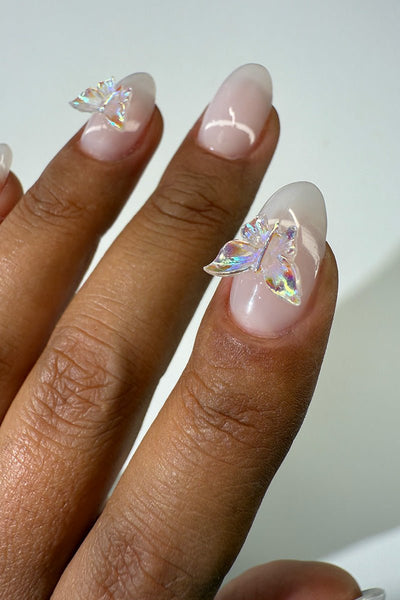 Nail Charms - Champagne Bows