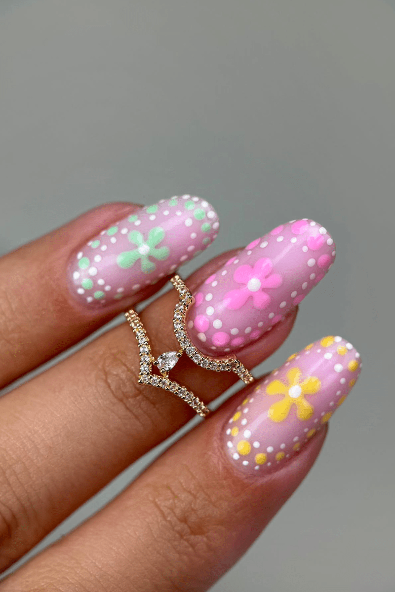 Pastel Blossom Look