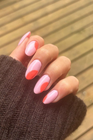 Peach Dots Look