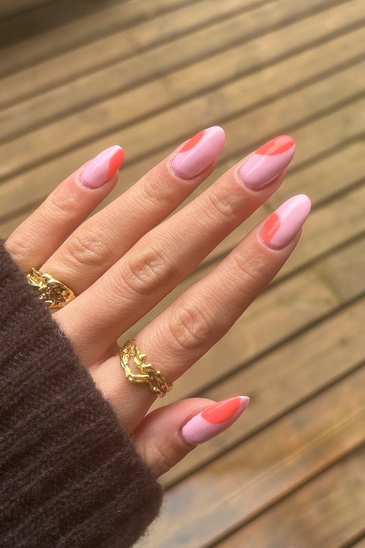 Peach Dots Look