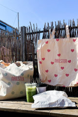 Tote Bag - Dusty Green Dots